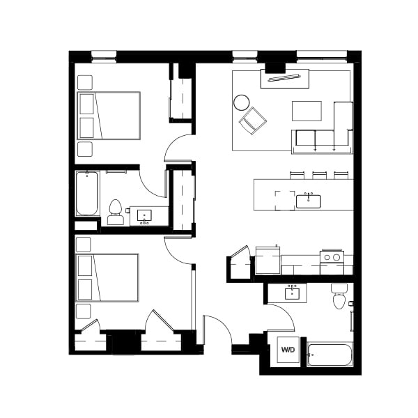 Two Bed Two Bath 5