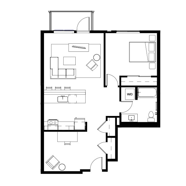 One Bed + Den 26