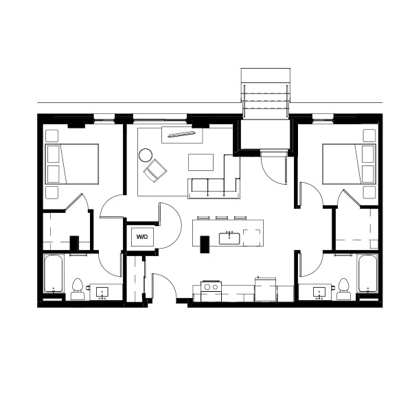 Two Bed Two Bath 4