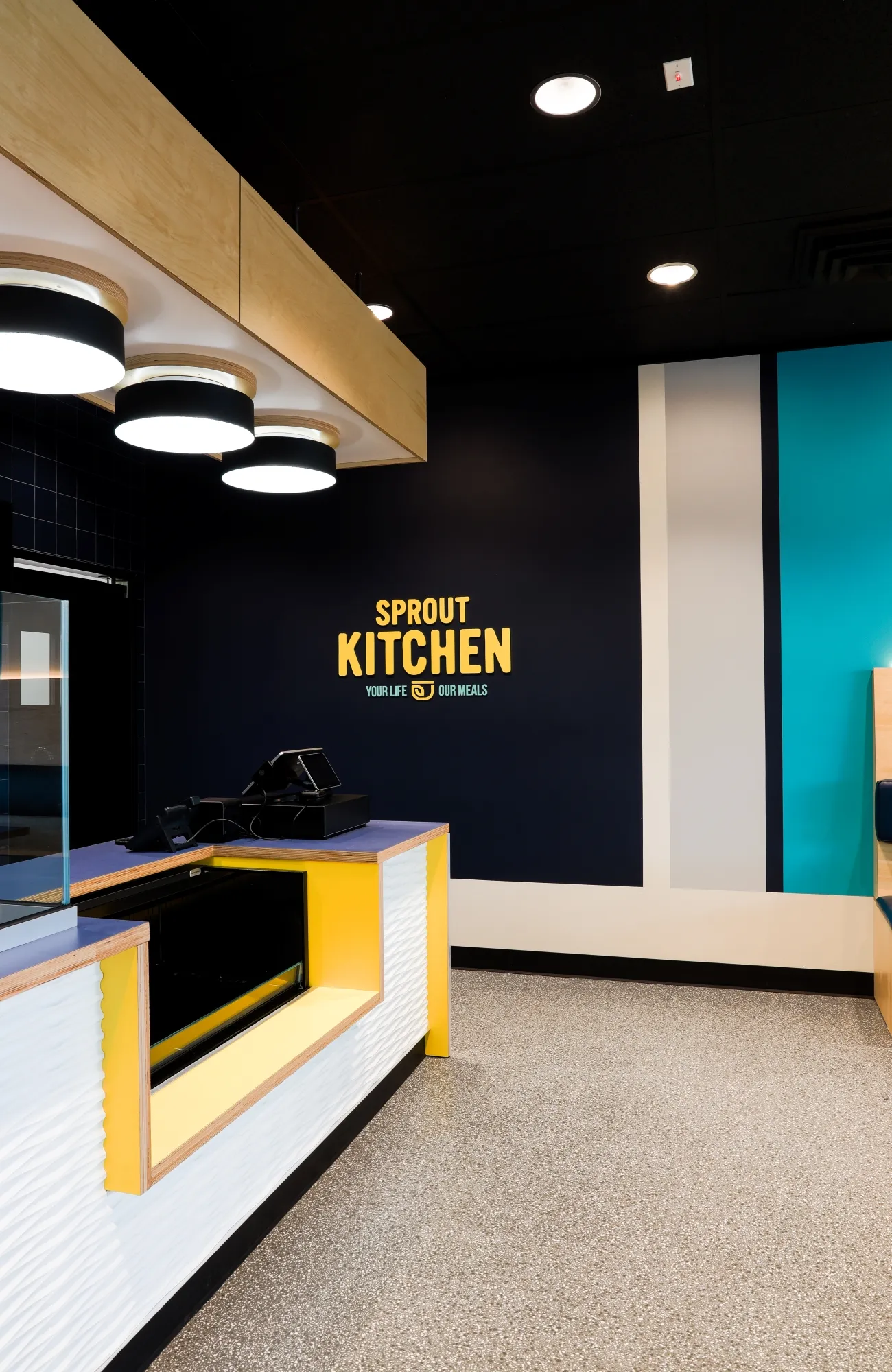 Sprout Kitchen interior design and branding