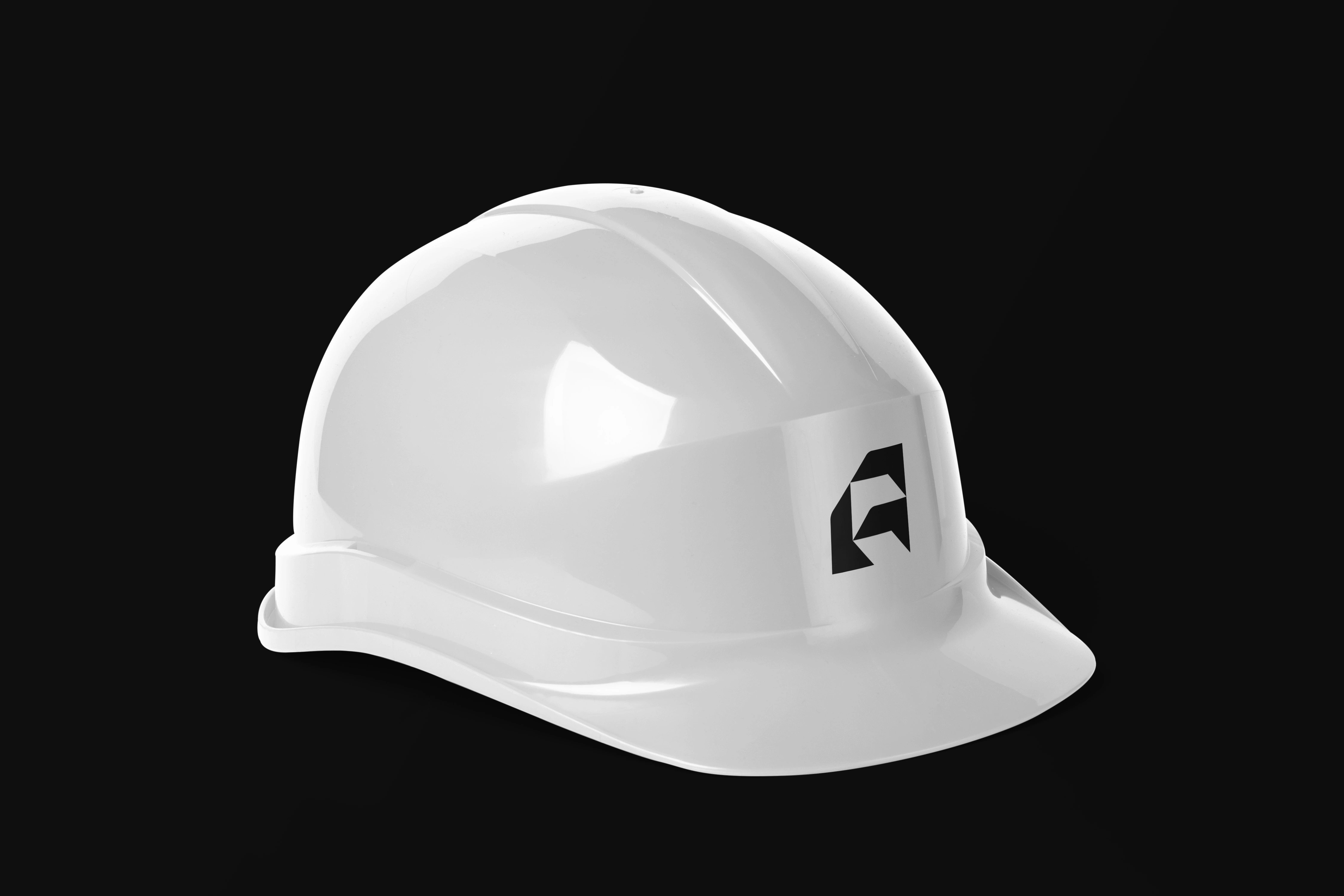 Branded hard hats for Andrew L. Scheidt, Architect