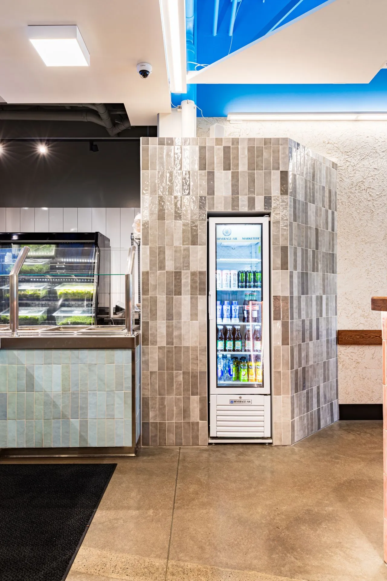 Interior dining space at Atlas Mediterranean restaurant