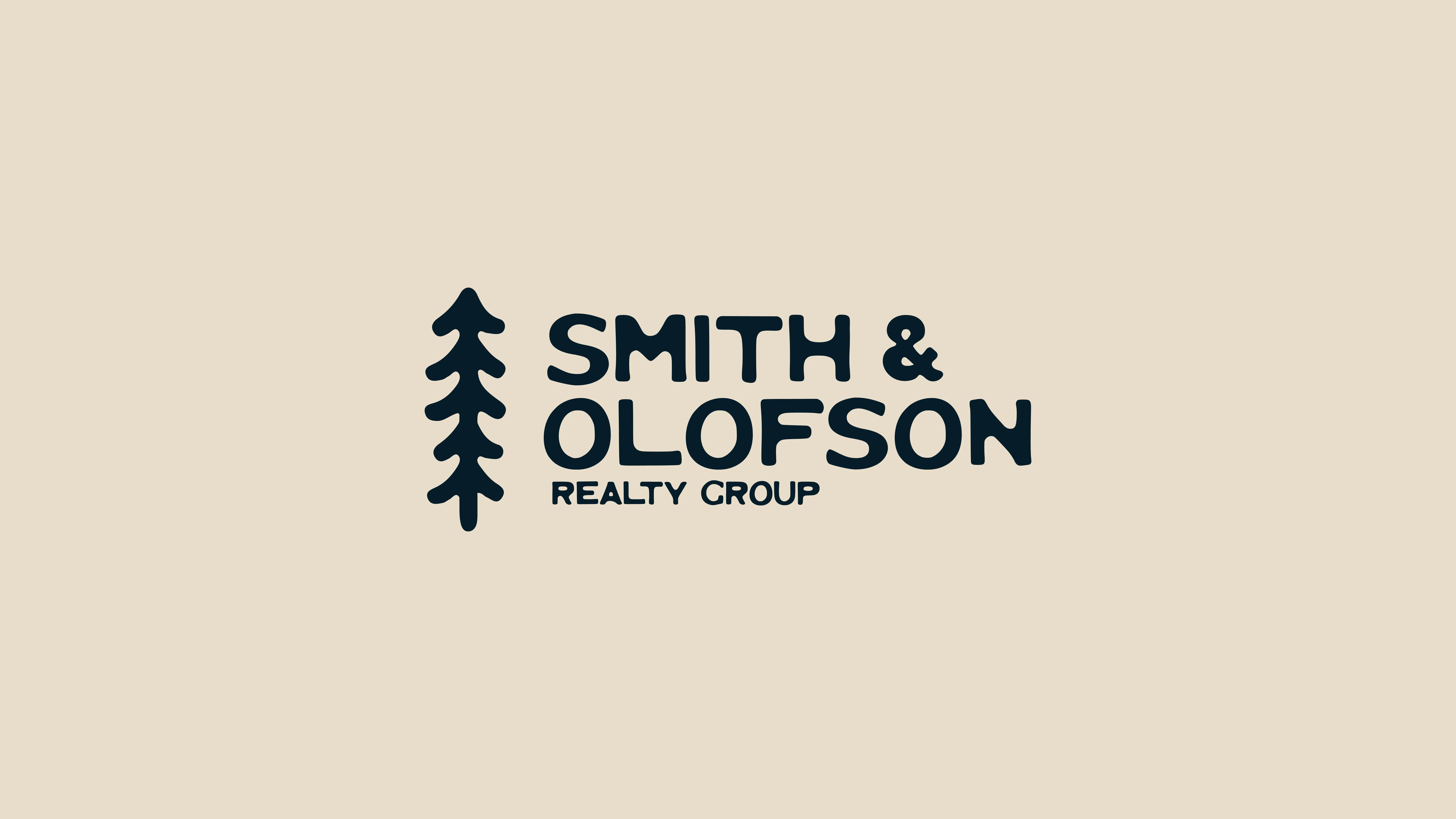Smith & Olofson Realty Group Logo variation on beige