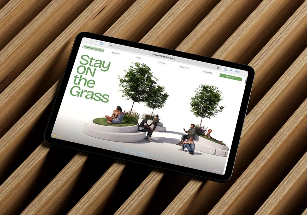 A Portland-based urban design initiative needed a brand and website to support the second iteration of its micro-park system. Through Brand Strategy, Brand Identity, and Website Design, we helped position Stay on the Grass as a leader in urban greening and community-driven placemaking.