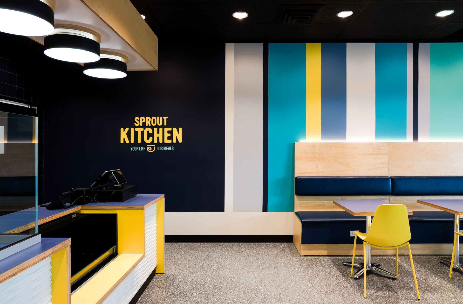 A new fast-casual restaurant in Eugene, Oregon needed a brand that could stand out in a crowded health-focused food market. Through Brand Strategy and Brand Identity, we created a bold, recognizable system that connected the restaurant's visual identity with its physical environment from day one.