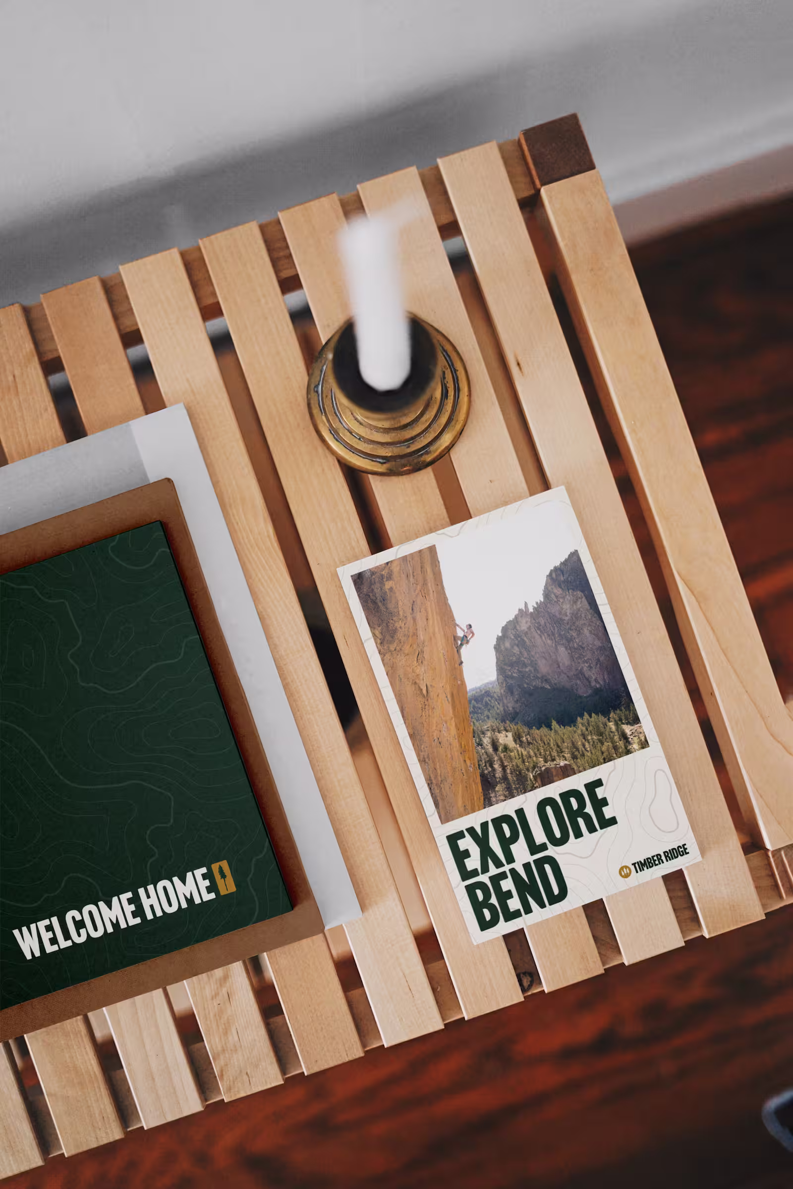 Window graphic mockup for Timber Ridge Apartments