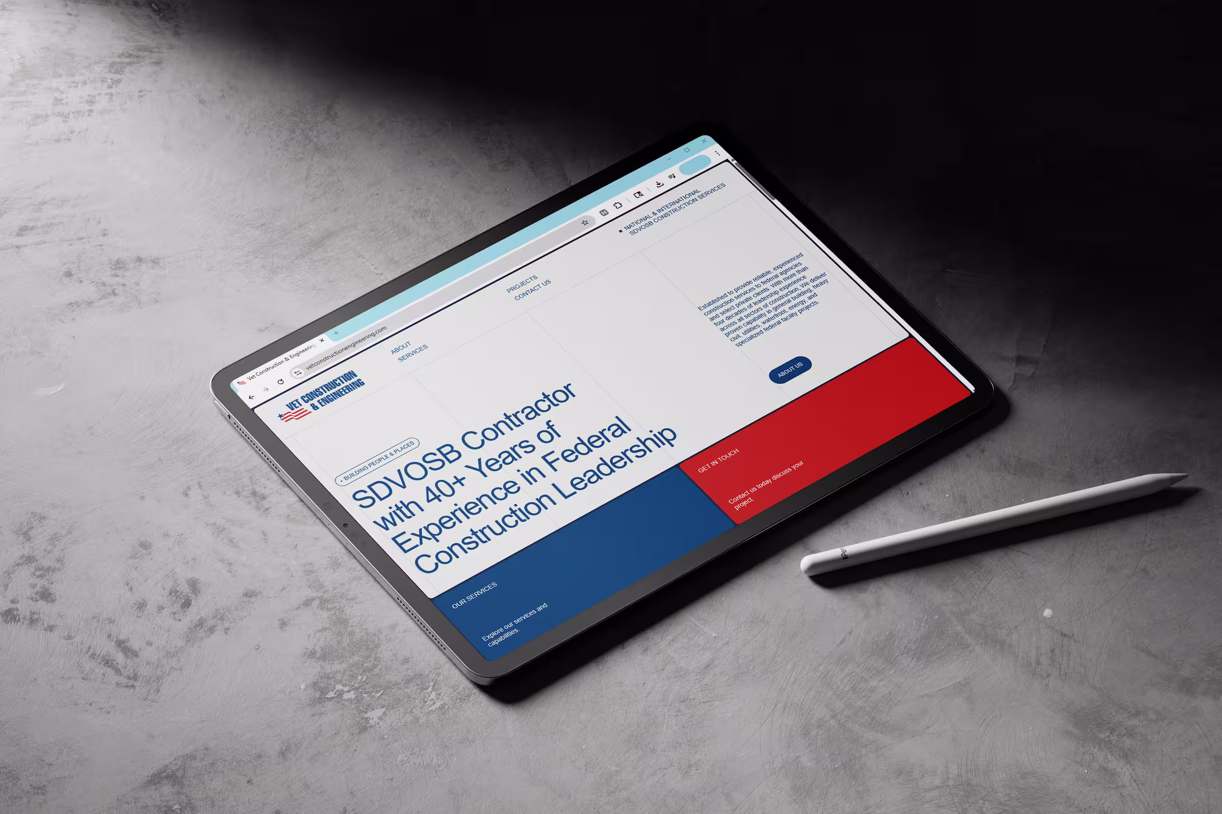 A veteran-owned construction firm in Eugene, Oregon, with more than four decades of industry experience, needed a website built for the federal marketplace. Through strategic Construction Web Design, we created a digital presence that communicates credibility, capability, and mission to government agencies and procurement teams.