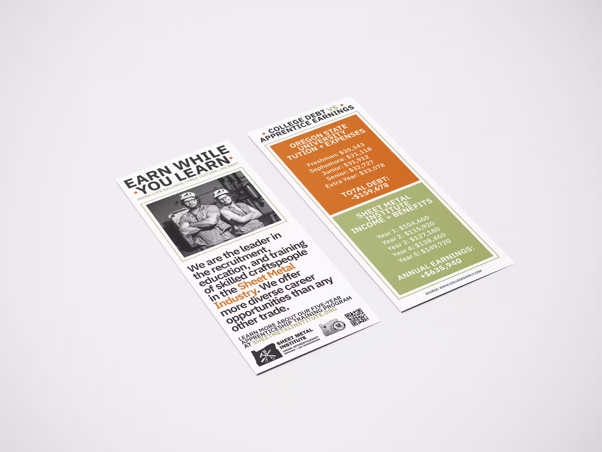 Recruitment insert designs for Sheet Metal Institute