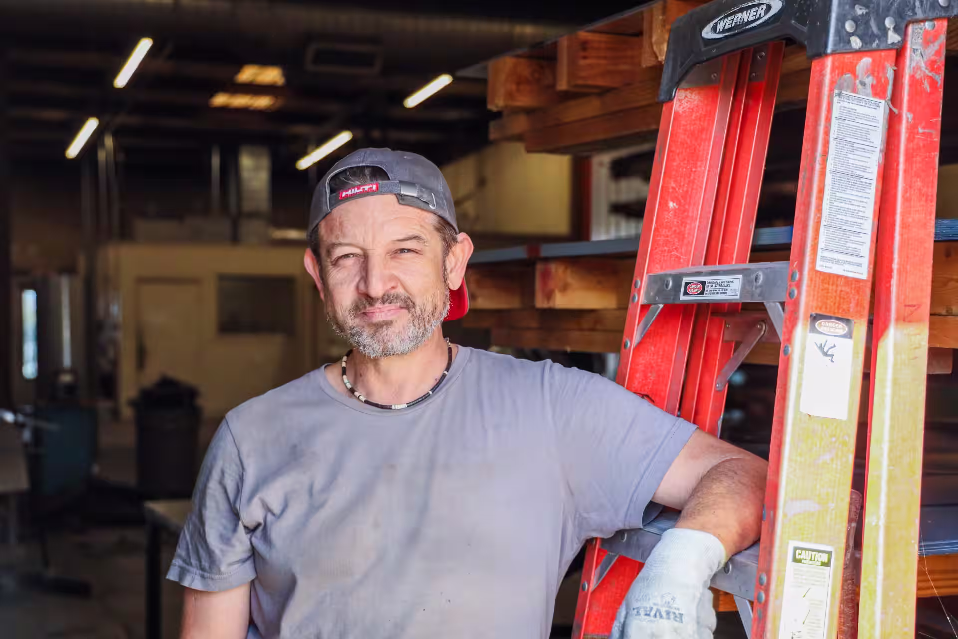 Portrait of a sheet metal worker from the LU 49 photoshoot