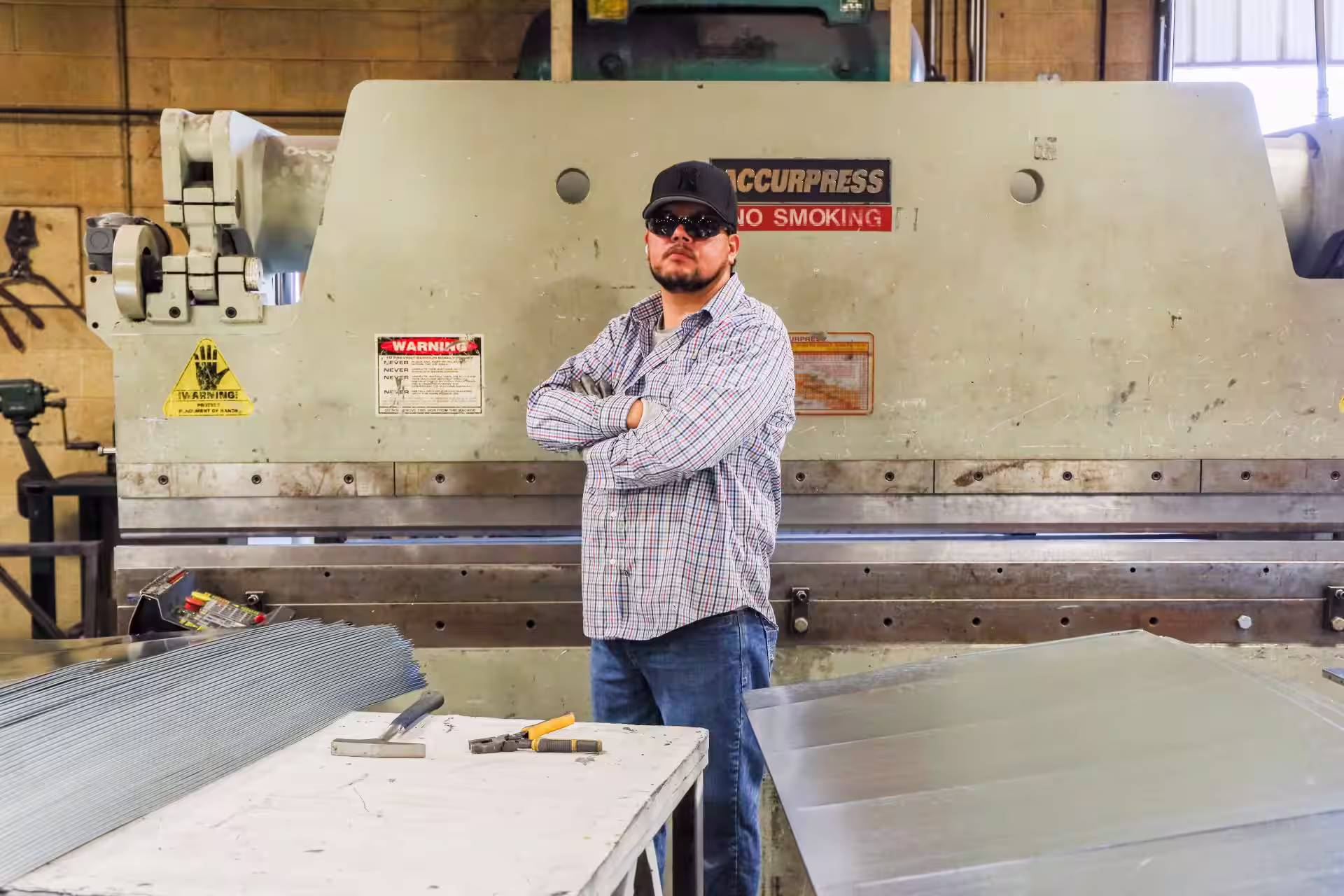 Portrait of a sheet metal worker from the LU 49 photoshoot