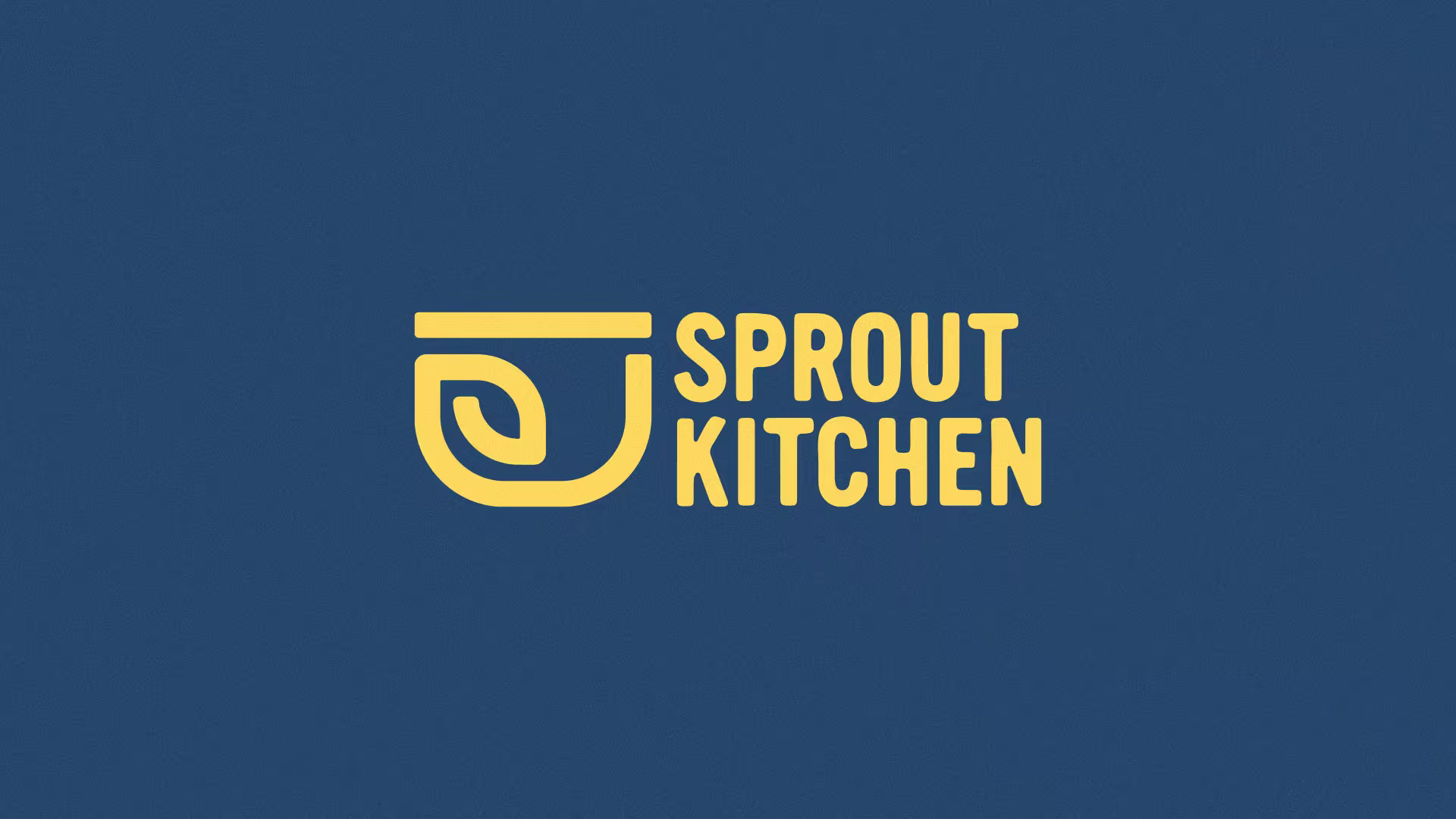Horizontal logo lockup for Sprout Kitchen