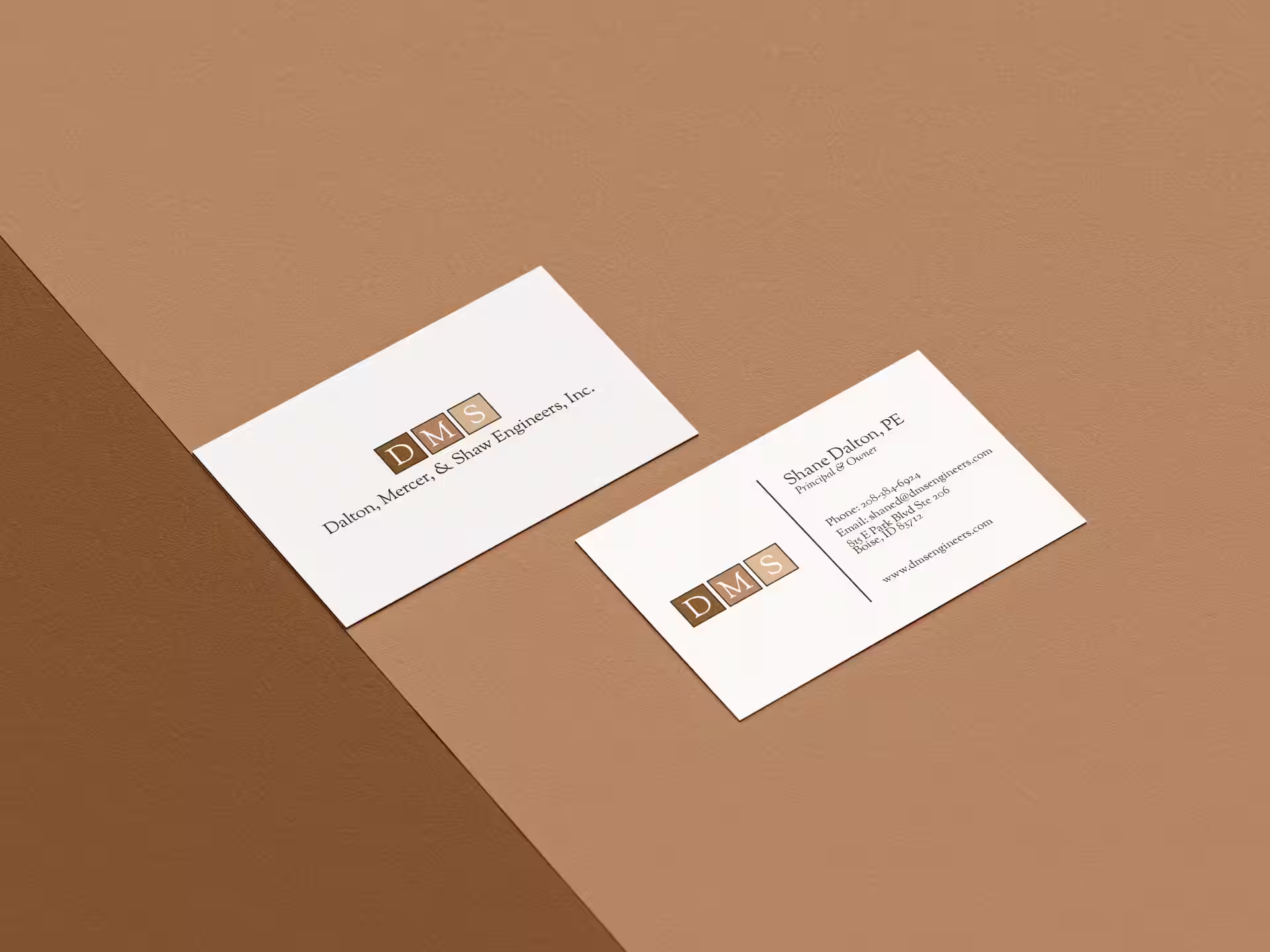 Old Business cards for engineering firm