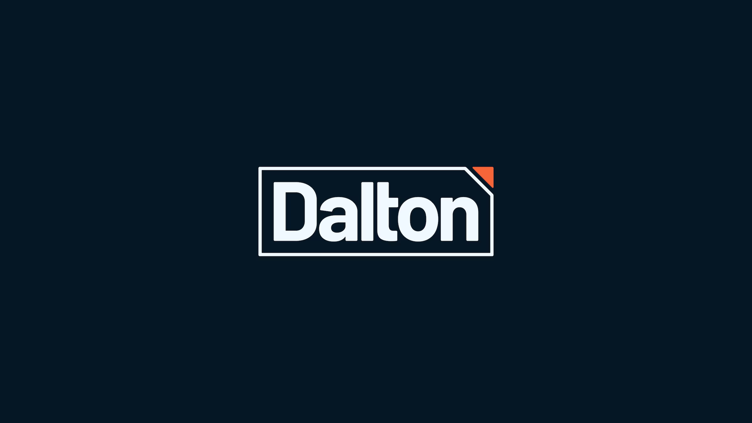 Dalton Engineers logo on dark background.