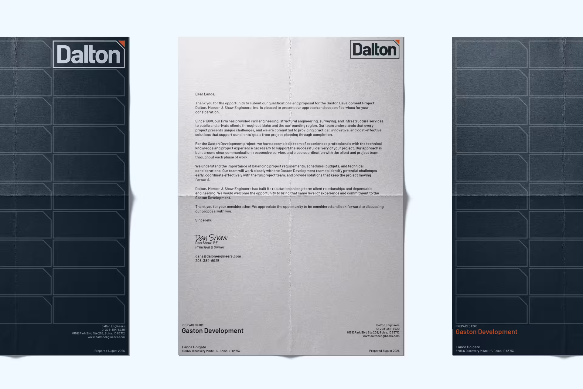New Dalton Engineers letterhead