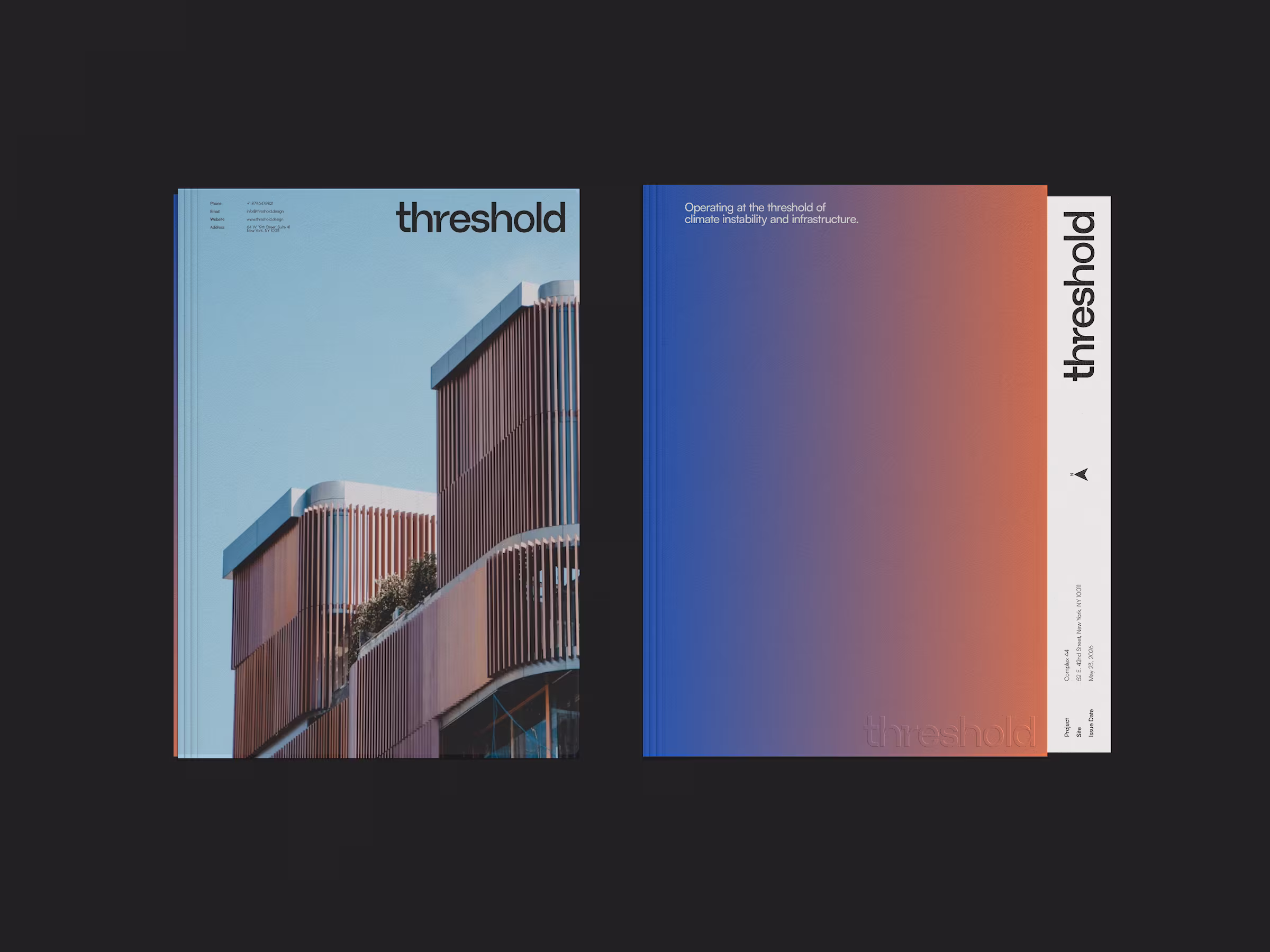 Threshold Studio proposal stationery 