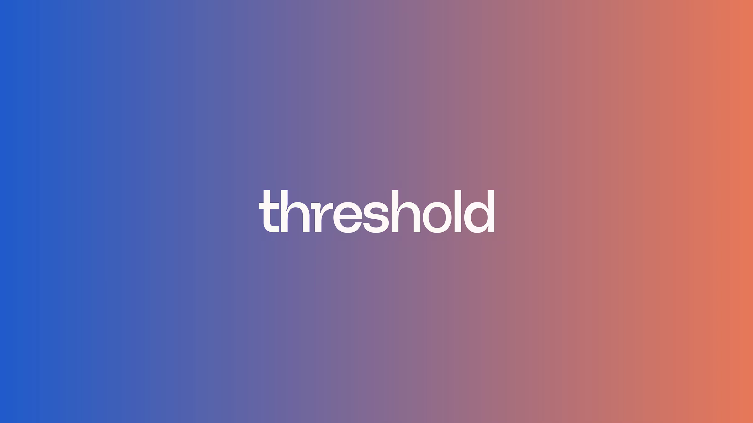 Threshold Studio logo on gradient background