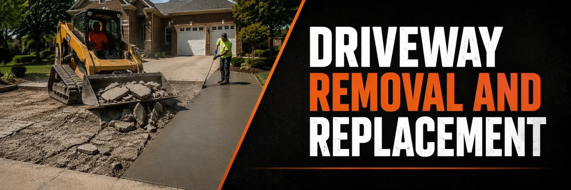 Driveway removal and replacement in New Berlin, WI