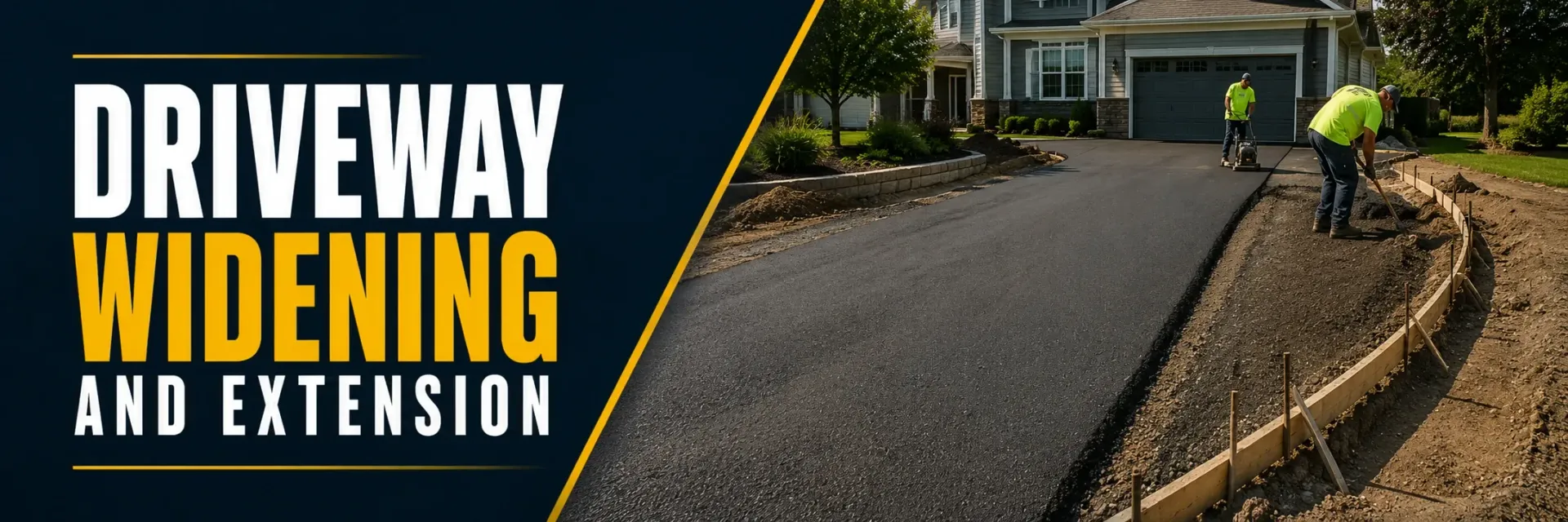 Driveway widening and extension in Franklin, WI