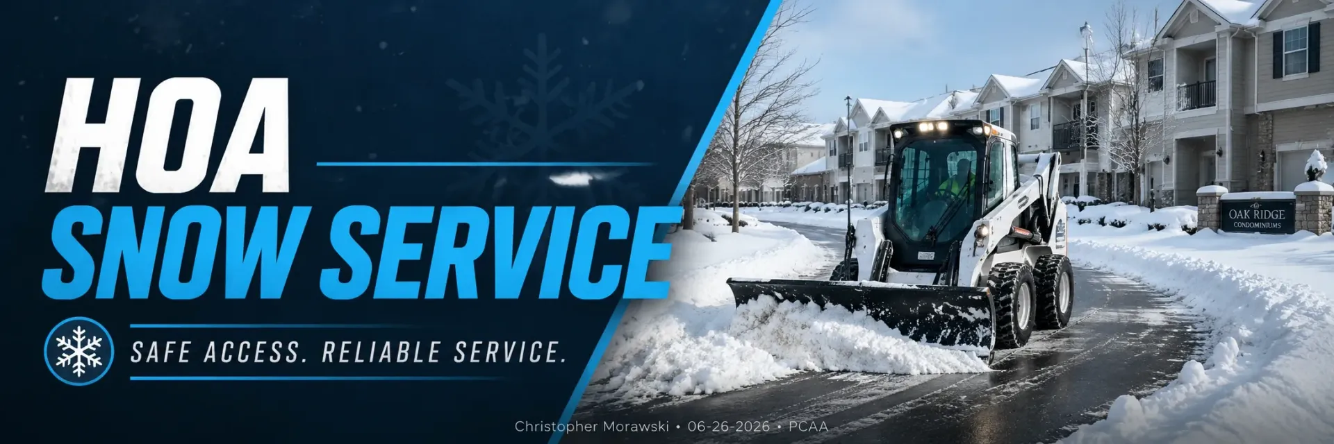HOA snow service in Wind Lake, WI