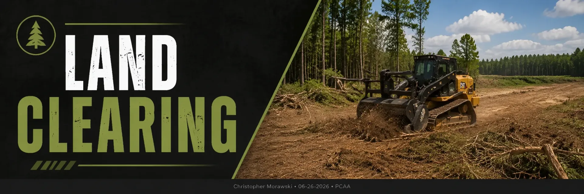 Land clearing in Muskego, WI