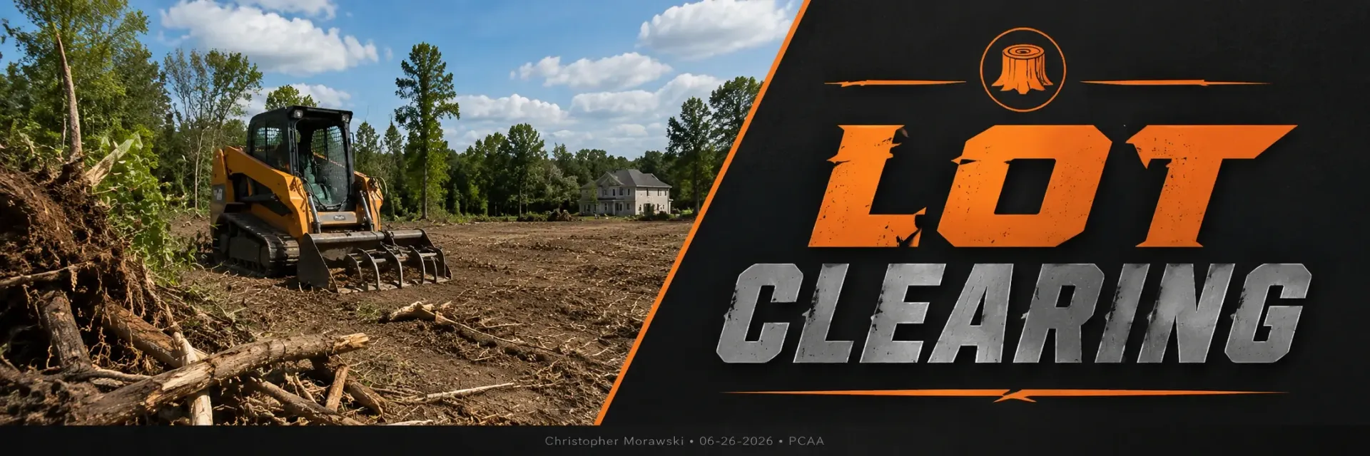 Lot clearing in Big Bend, WI
