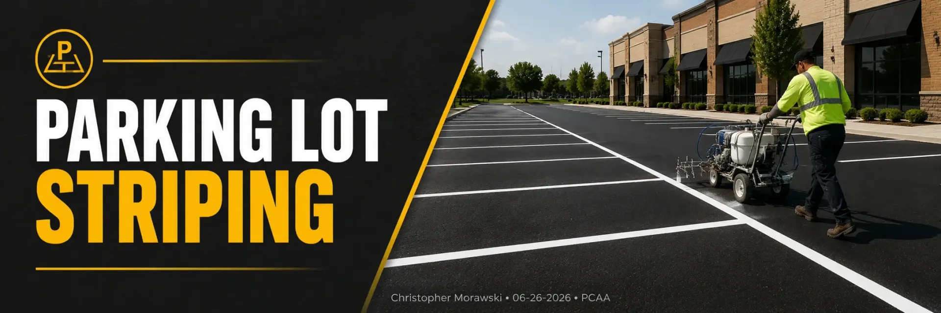 Parking lot striping in Mukwonago, WI