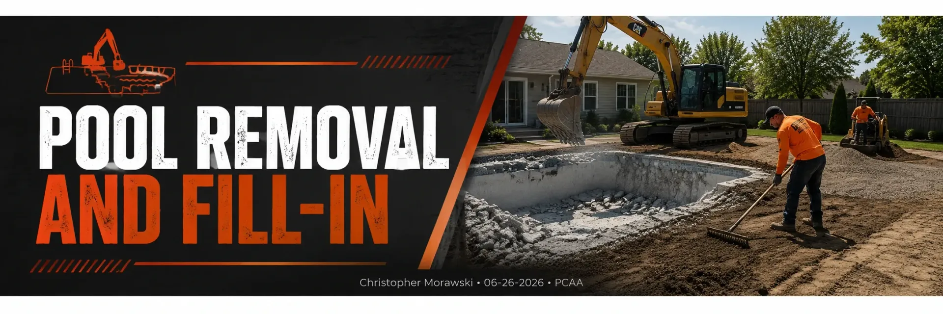 Pool removal and fill-in in Mukwonago, WI