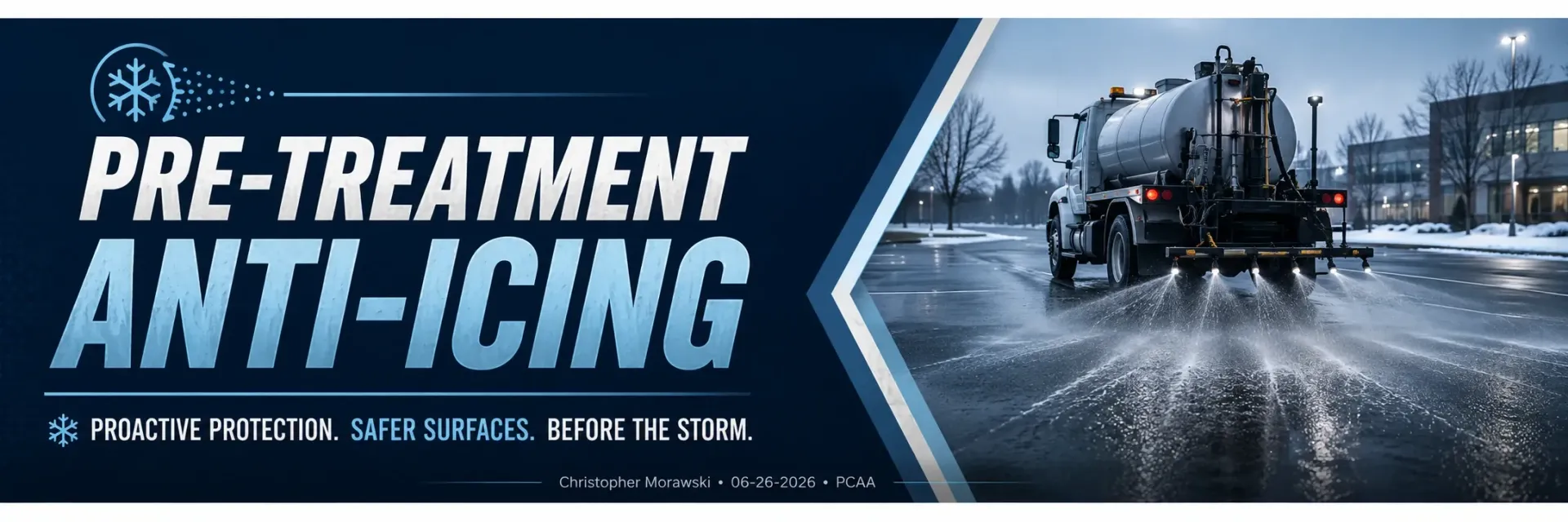 Pre-treatment anti-icing in Vernon, WI