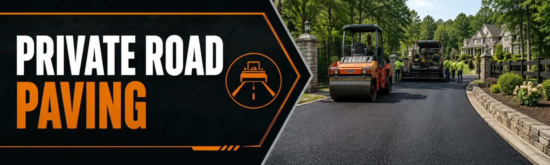 Private road paving