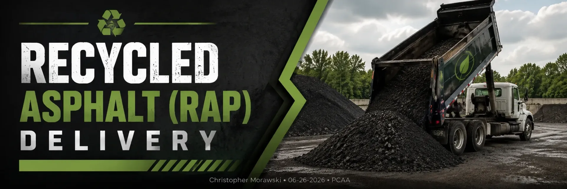 Recycled asphalt (RAP) delivery in New Berlin, WI