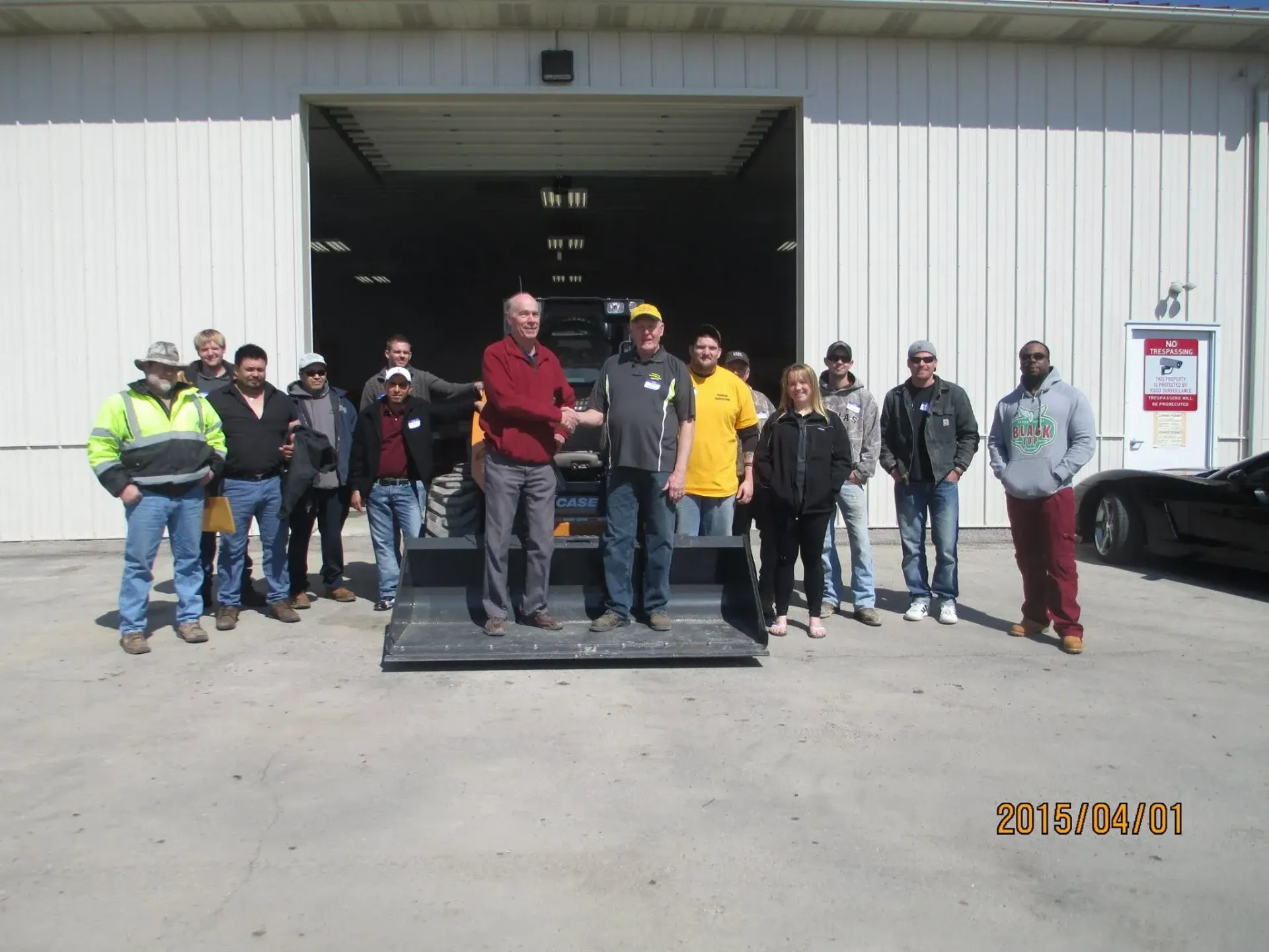 Group picture of the Purpose Contracting Asphalt crew of 2015