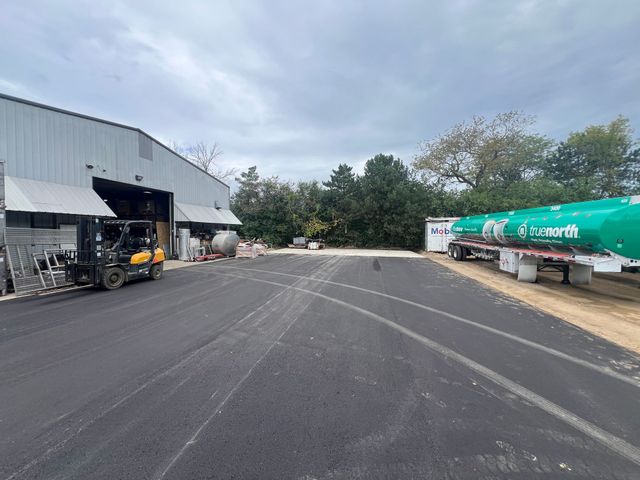 Completed asphalt parking lot by Purpose Contracting Asphalt in Southeastern Wisconsin, project photo 1 of 12
