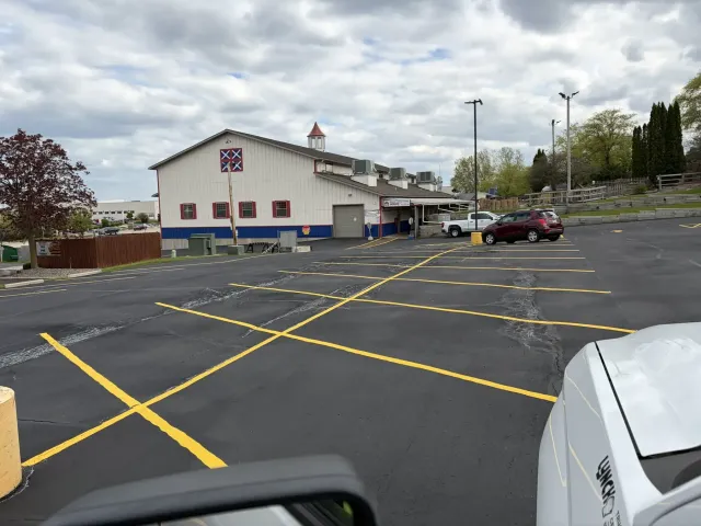 Large parking lot sealcoating project