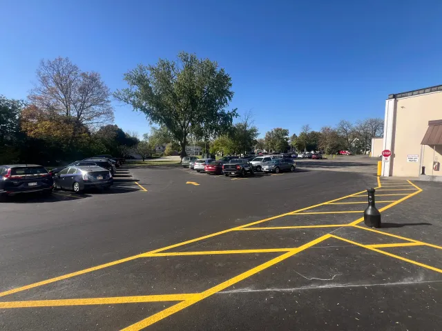 Completed asphalt parking lot by Purpose Contracting Asphalt in Southeastern Wisconsin, project photo 8 of 12
