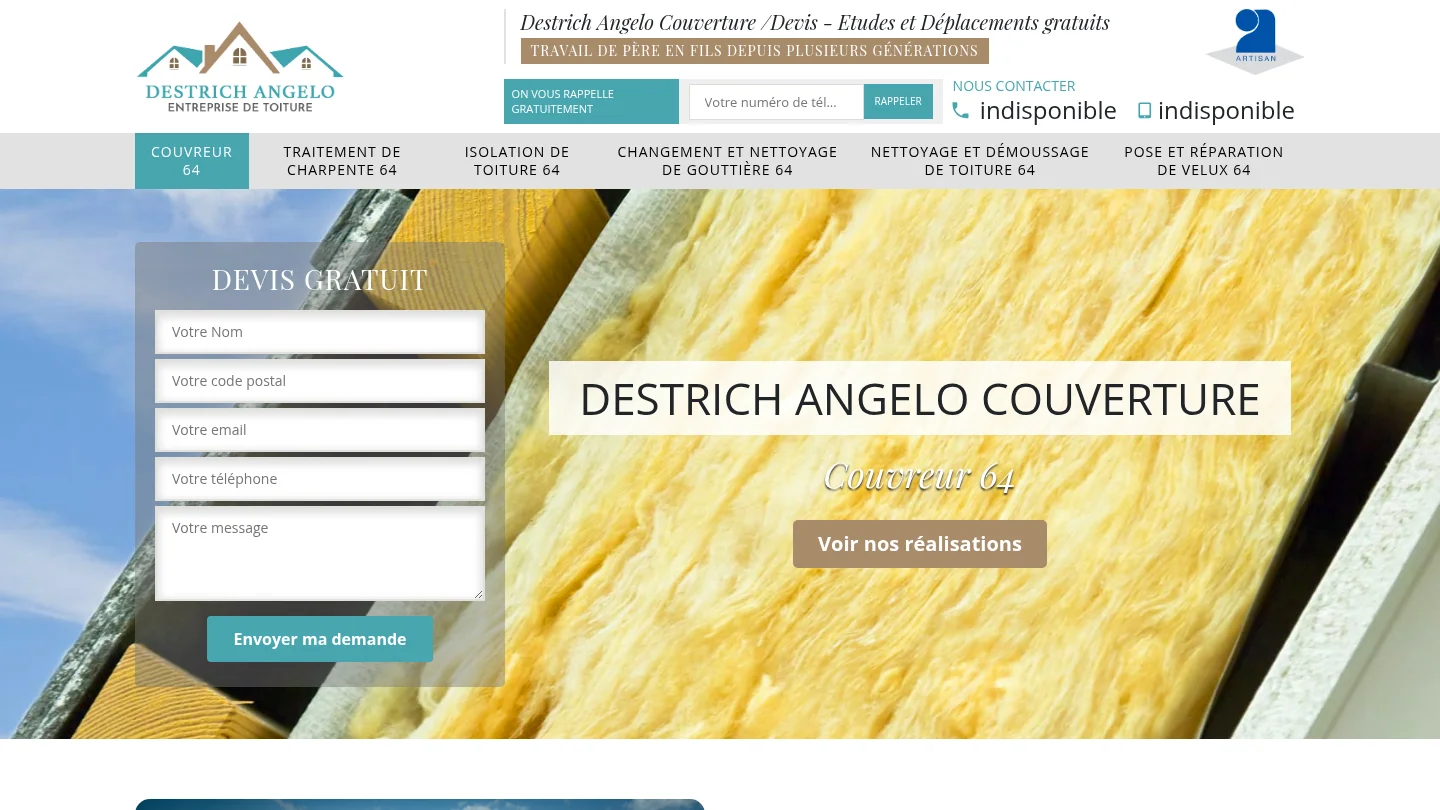Destrich Angelo couvreur 64