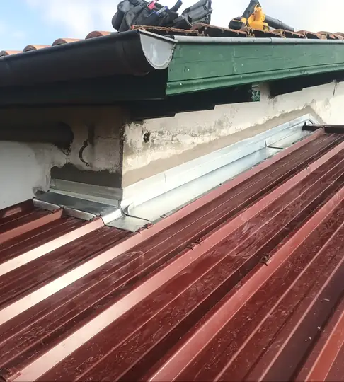 Photo du rapport de travaux : zinguerie remplacée