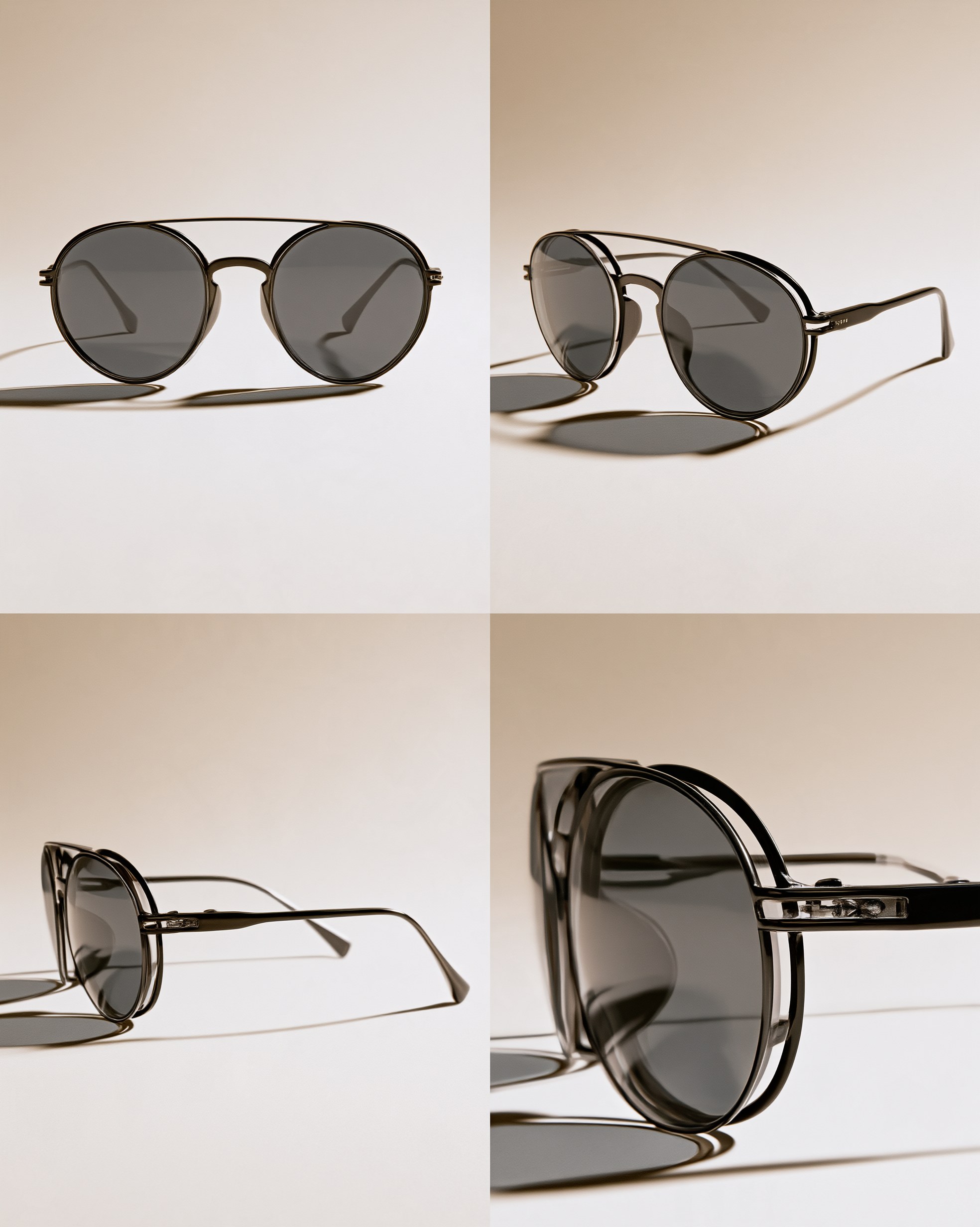 LINE VOID — product views of the frame from front, side and above