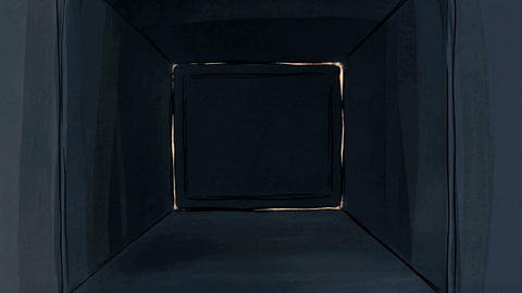 Teffi Traversi — animated loop of the character at a mailbox