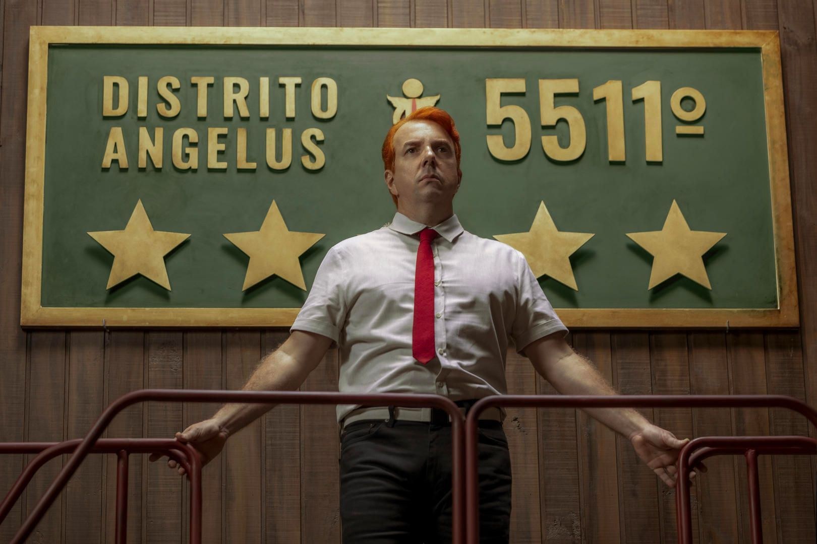 Netflix · 2019 · Nobody's Looking — Still from the series (© Netflix): Distrito Angelus 5511º.