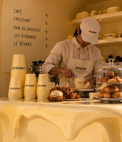 02. Le Comptoir Mou — a barista serves coffee over a counter that drips at the edge
