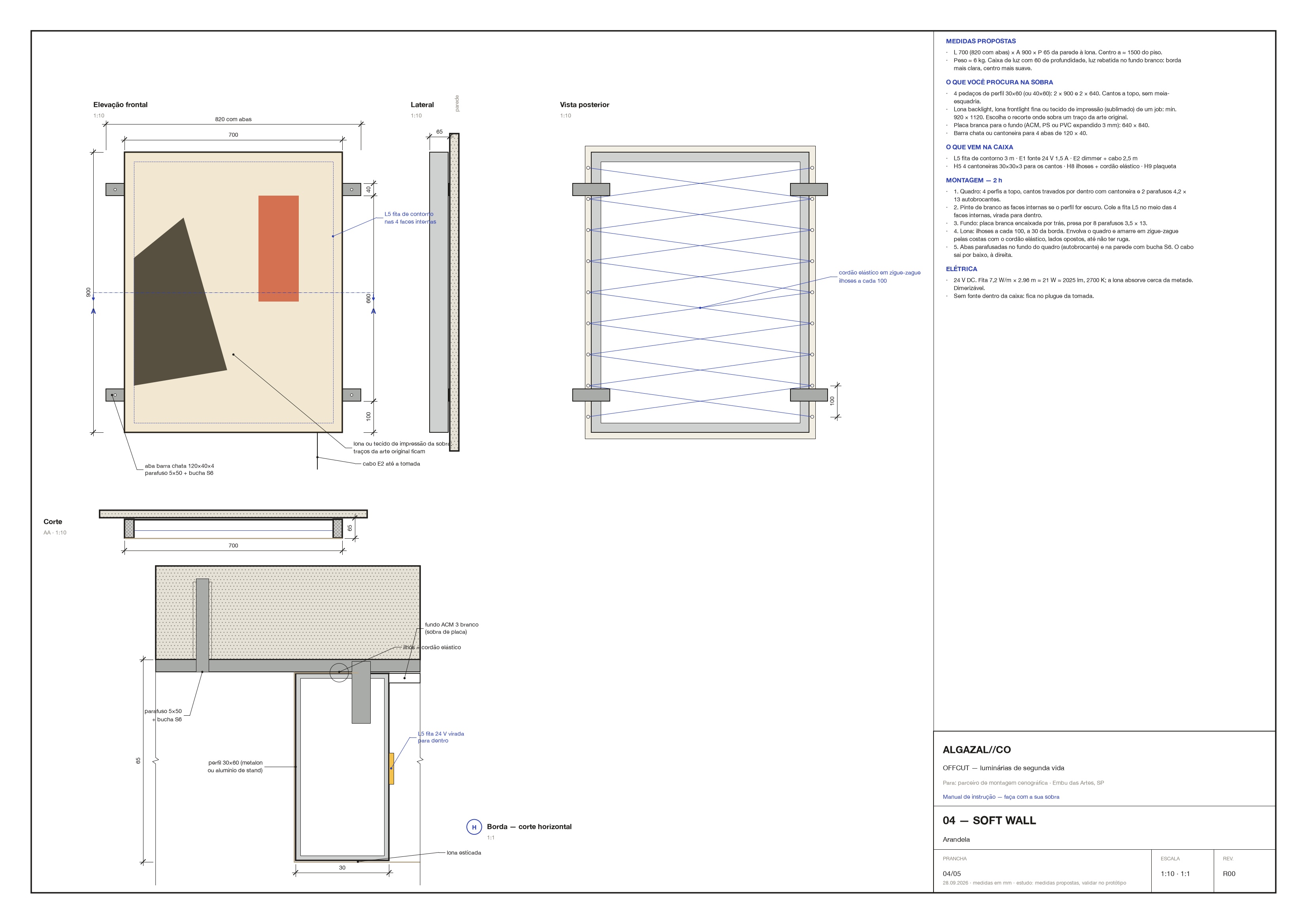 Instruction manual, sheet 04: SOFT WALL wall lamp