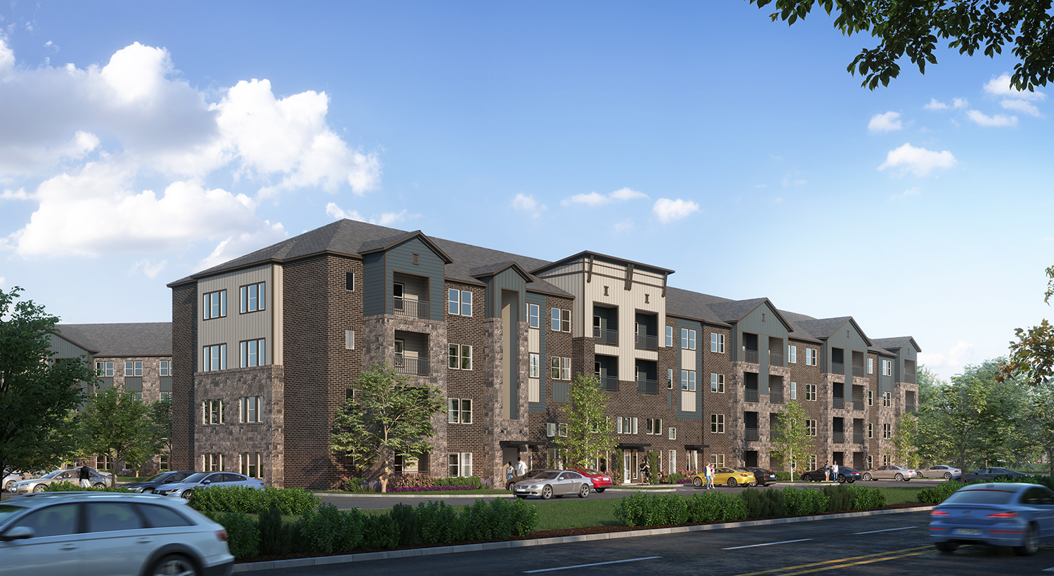 Exterior of building rendering