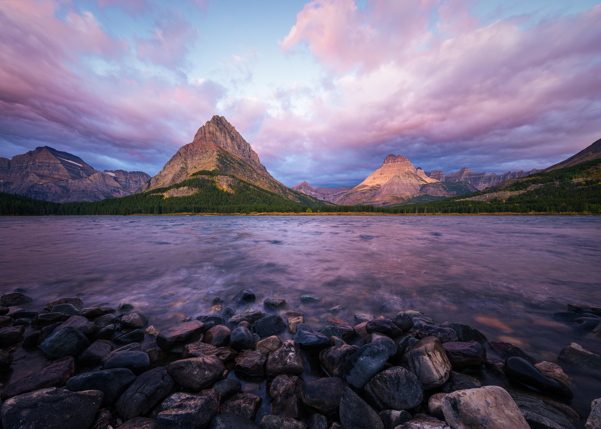 Swiftcurrent Lake in Glacier National Park, Montana
