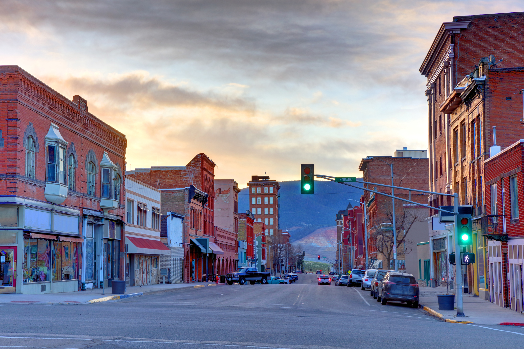 A street in Butte, Montana