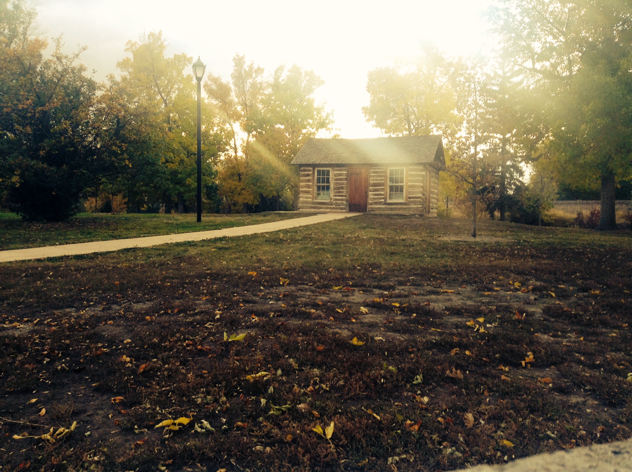 The C.M. Russell log cabin studio in Great Falls, Montana