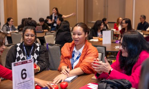 Networking over lunch at CelebrASIAN 2025