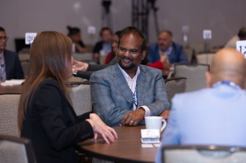 One-on-one conversation at CelebrASIAN 2025