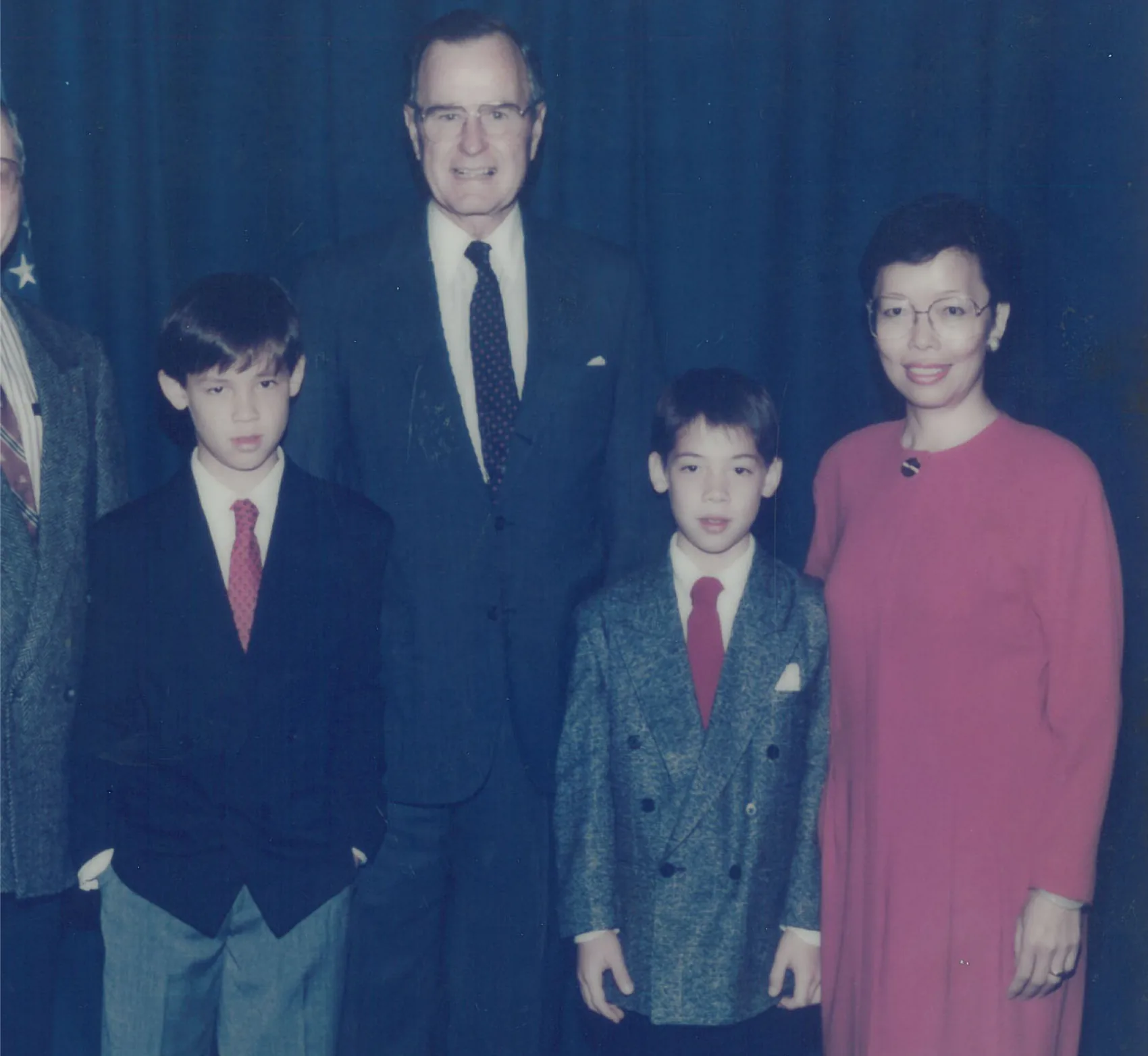 1988 — With George H.W. Bush