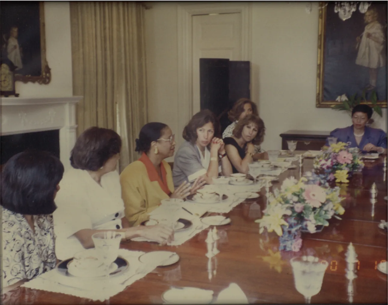 1990 — With Second Lady Marilyn Quayle