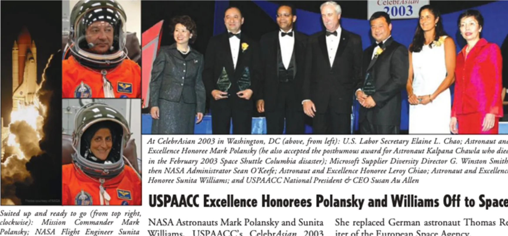 2003 — NASA astronauts honored at CelebrASIAN